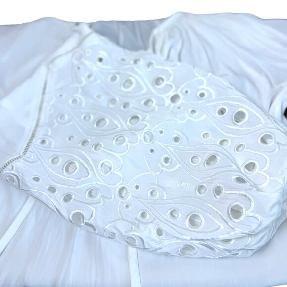 Ramy Brook Eyelet Balloon Sleeve Blouse - Picture 10 of 16